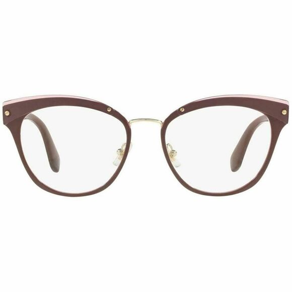 Miu Miu Cat Eye Eyeglasses Garnet W/Demo Lens - Picture 2 of 5